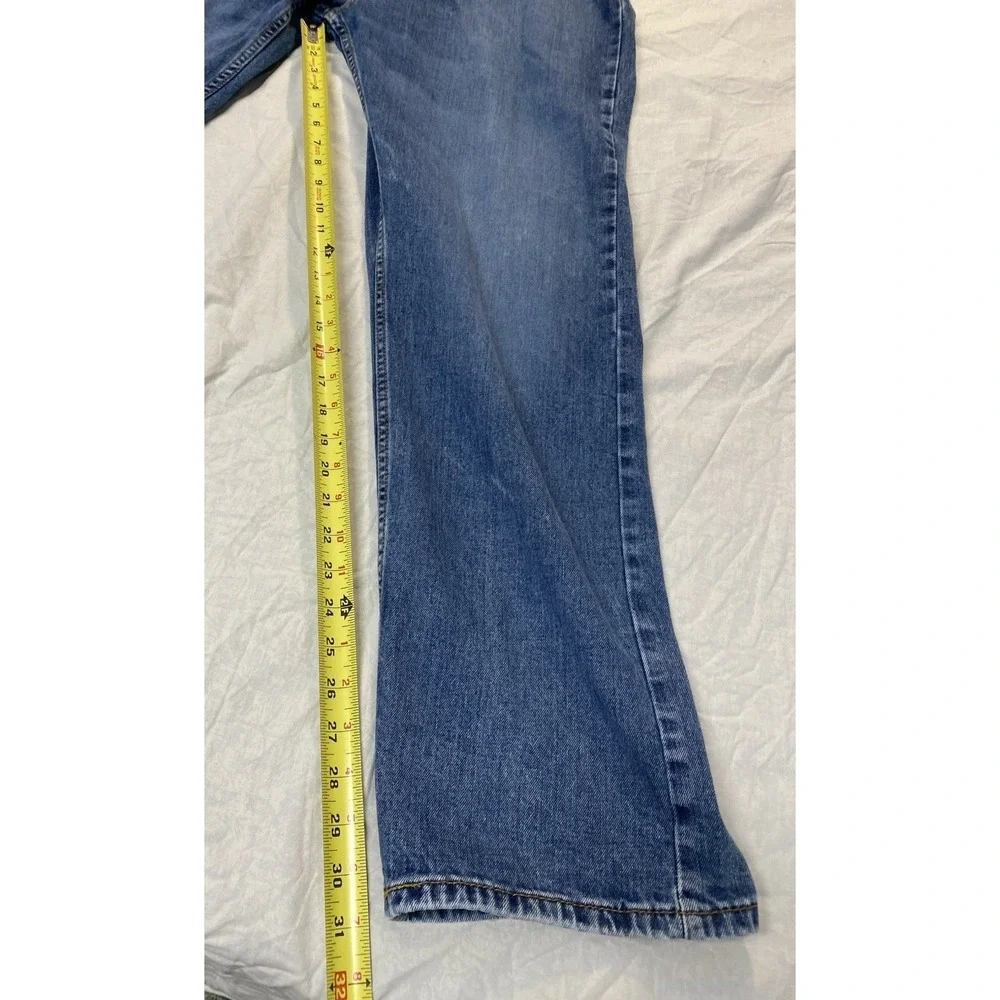 Levi's 505 Regular Fit Jeans Mens 38x32 Light Wash Straight Leg Denim